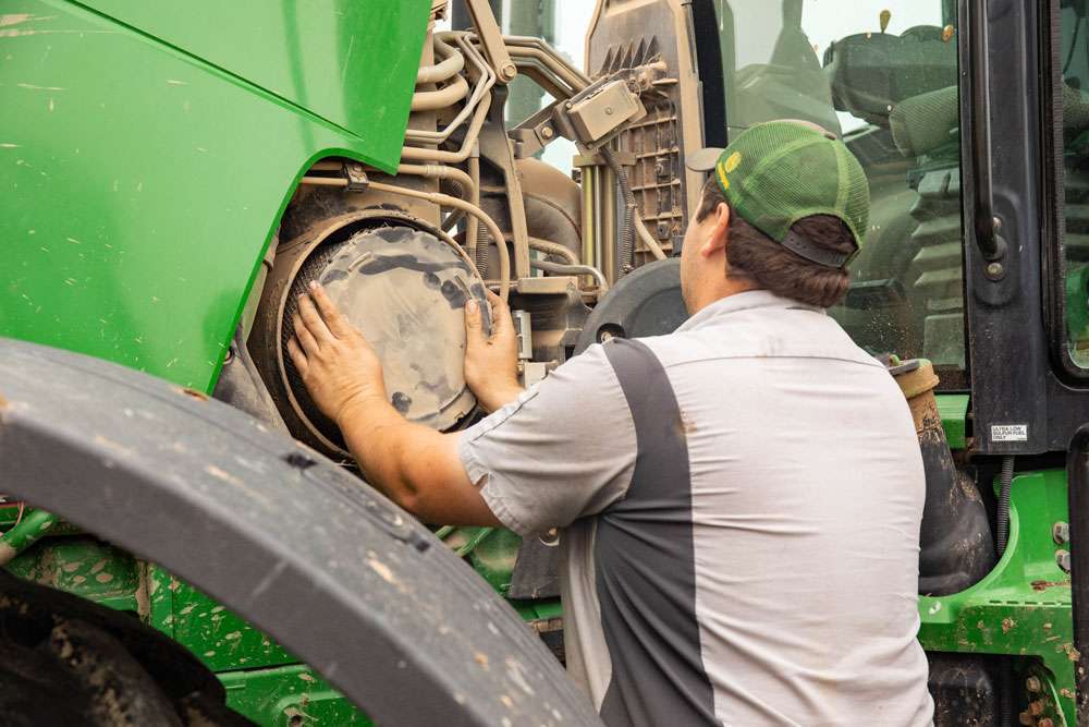 Greenway Equipment Inc technician working